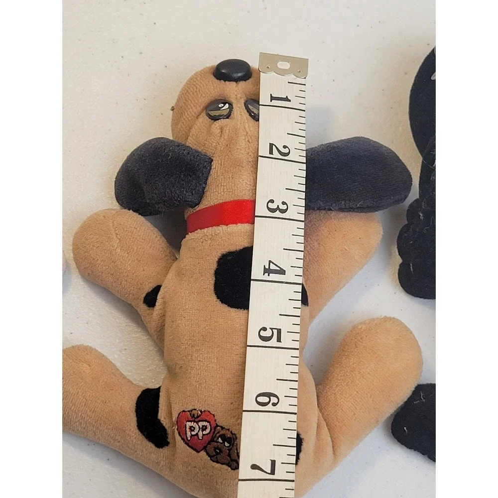 Pound Puppies Plush Dog Lot of 3 Small Multicolor Vtg 90s Bean Bag Toys